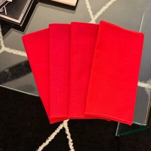 Set of Red Cloth Napkins